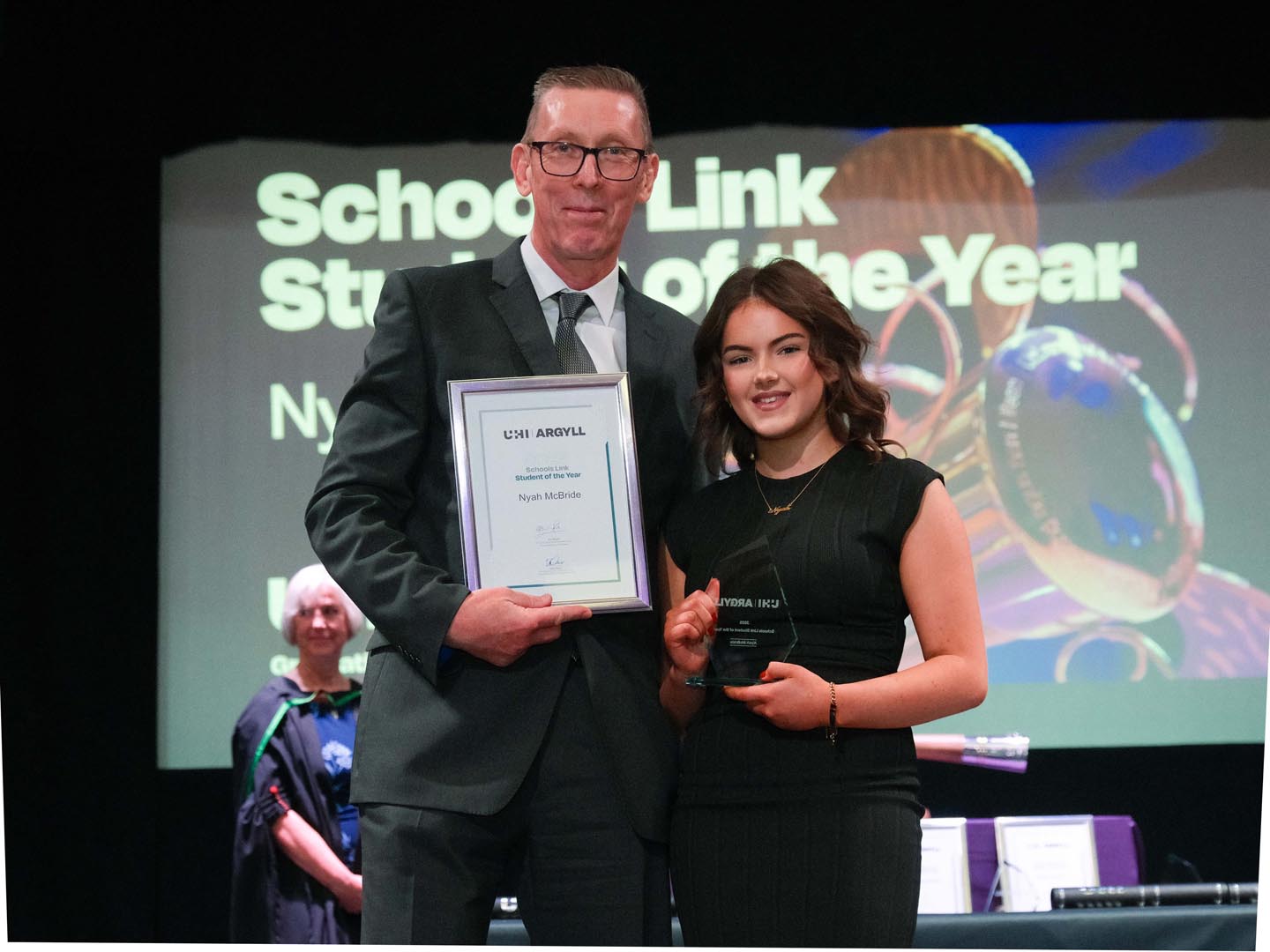 Nyah McBride with Joe Wright Nyah McBride with Joe Wright