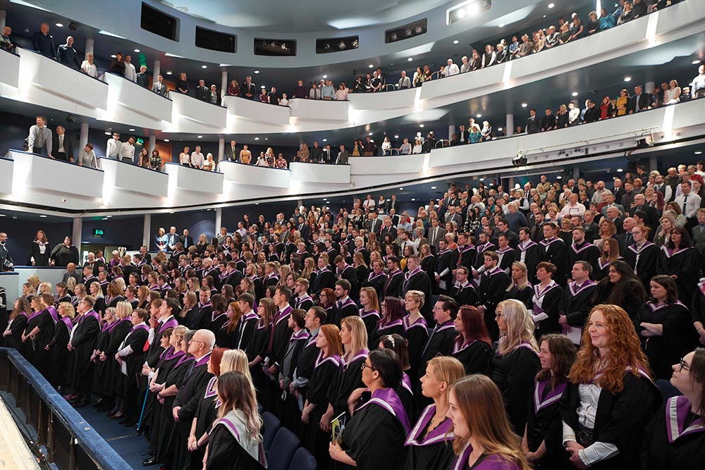 The university introduced a bursary to support care experienced students to participate in graduation ceremonies. The new bursary provides assistance for costs such as gown hire, photography, travel and accommodation. The university introduced a bursary to support care experienced students to participate in graduation ceremonies. The new bursary provides assistance for costs such as gown hire, photography, travel and accommodation.