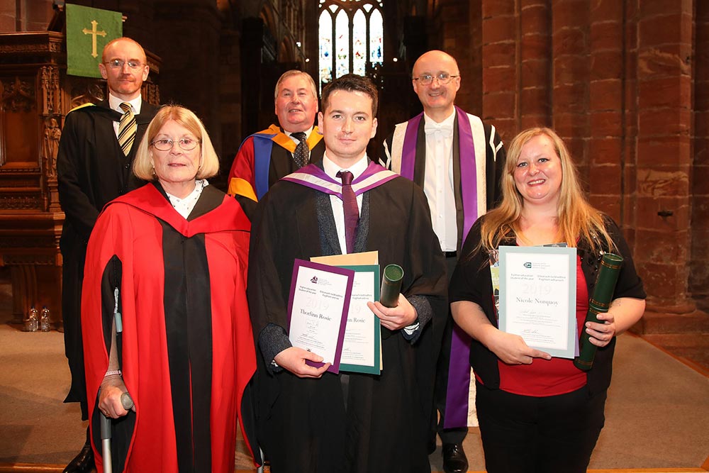 Two Orkney College UHI students were named as the winners of the university’s higher education and postgraduate student of the year awards. Two Orkney College UHI students were named as the winners of the university’s higher education and postgraduate student of the year awards.