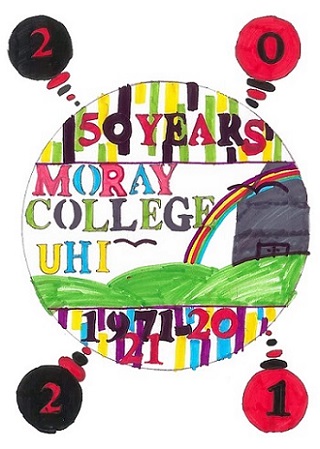 Moray College UHI 50 logo Moray College UHI 50 logo