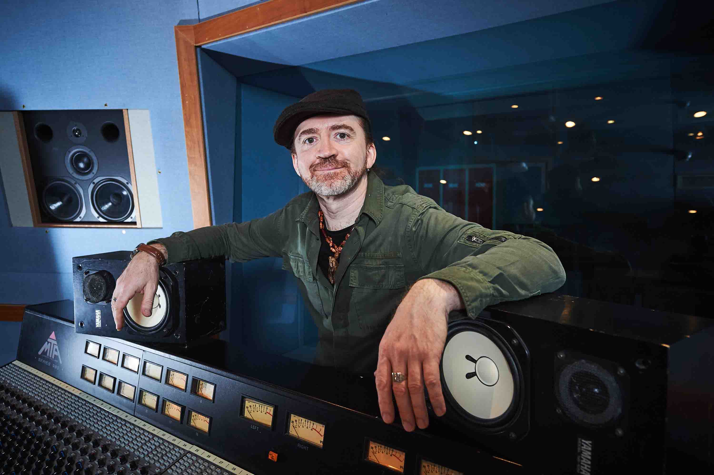 Kieran Murray in a sound studio Kieran Murray in a sound studio
