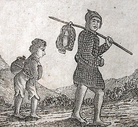 two figures in a 19th century engraving two figures in a 19th century engraving