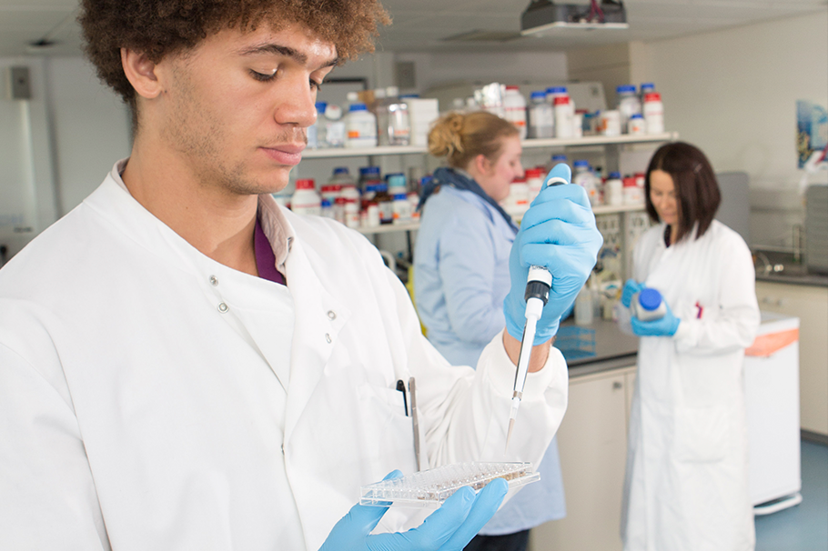 Scientists in a Biochemistry Lab Scientists in a Biochemistry Lab