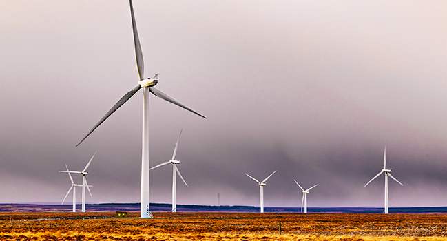 Onshore wind turbines. Onshore wind turbines.