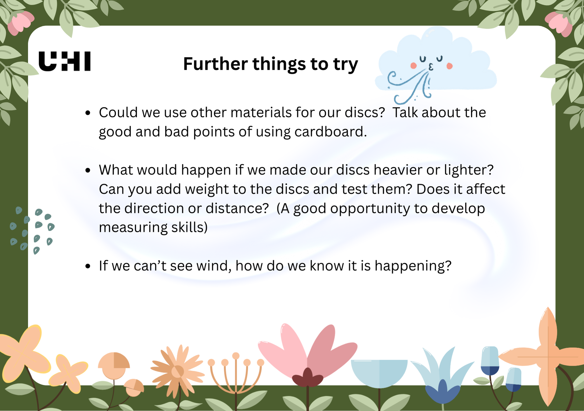 Maths Week Scotland 2025 activity - Forces - Wind further activity